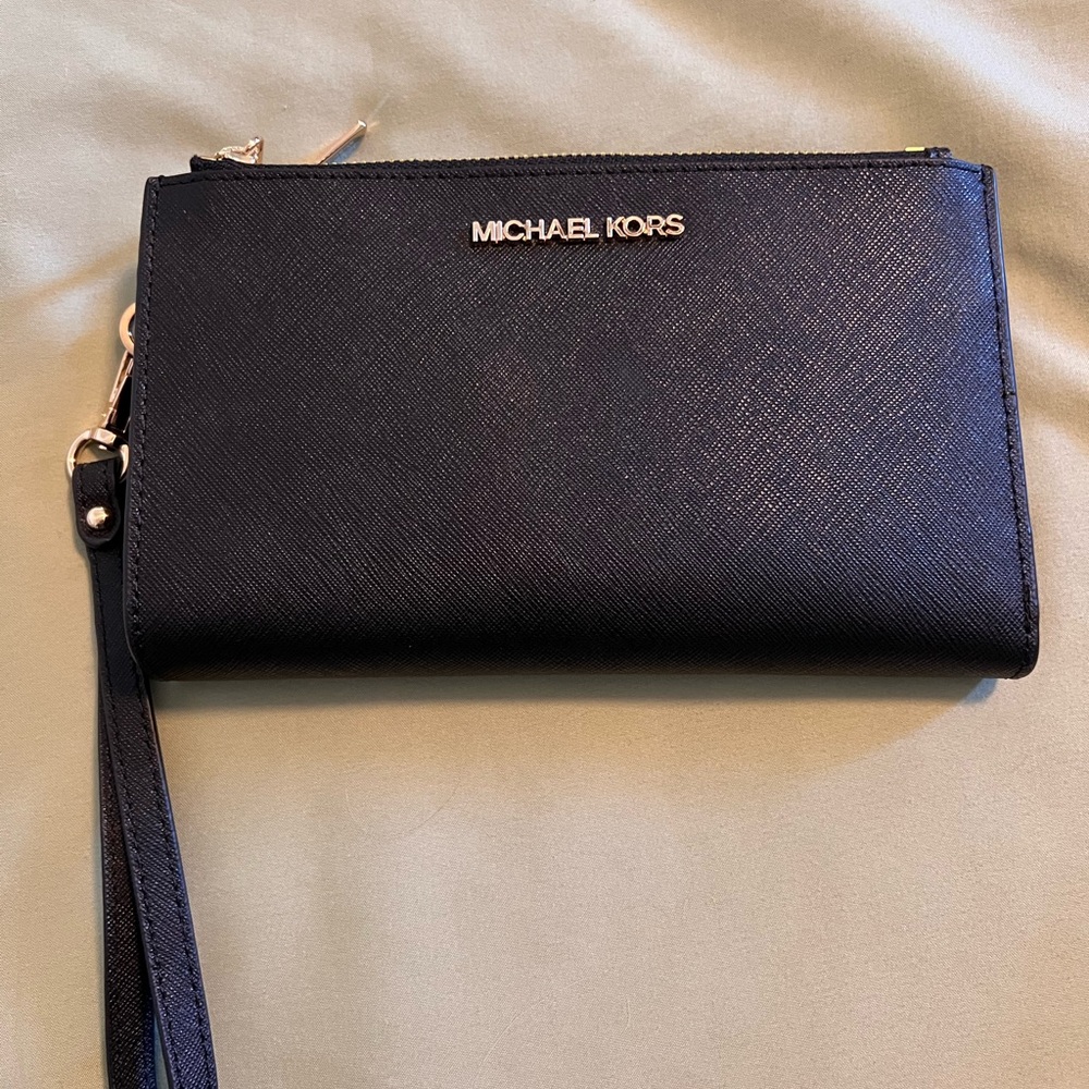 Michael Kors Black Wristlet